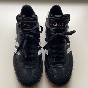 Adidas Samba black sneaker, new, with tags, size W 9. (M 8)